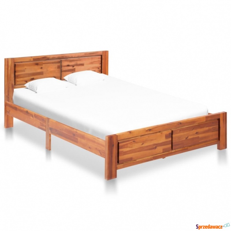 Rama łóżka, lite drewno akacjowe, 120 x 200 cm - Łóżka - Giżycko