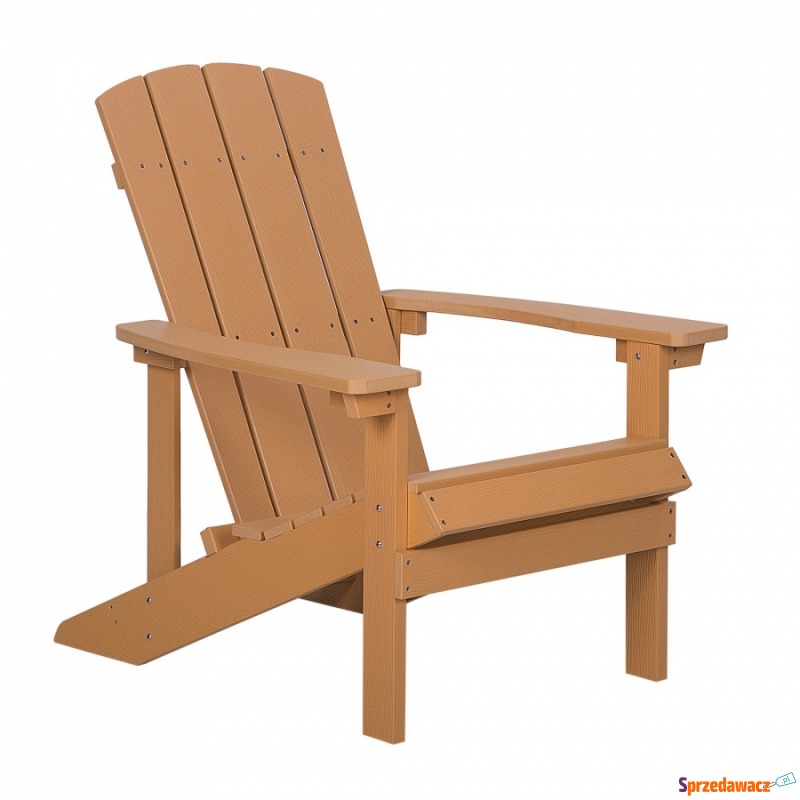 Krzesło ogrodowe jasne drewno ADIRONDACK - Krzesła ogrodowe - Biała Podlaska