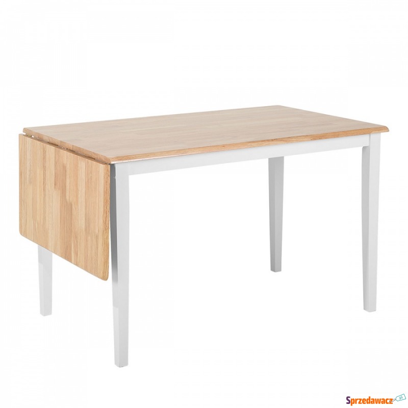Stół do jadalni drewniany biały 119 x 75 cm 1... - Stoły kuchenne - Gołków