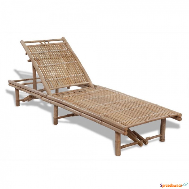 Leżak plażowy, bambusowy - Leżaki - Konin