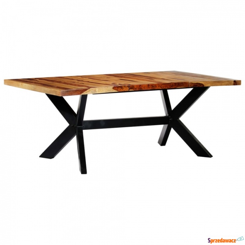 Stół jadalniany, 200x100x75 cm, lite drewno s... - Stoły kuchenne - Ełk