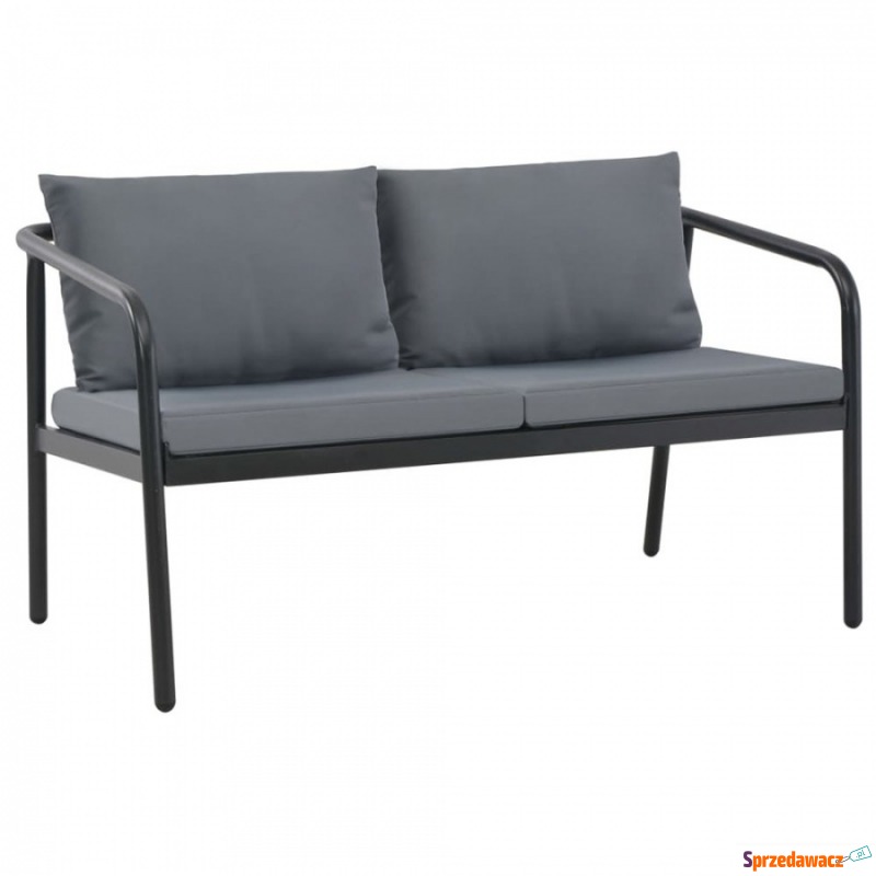 2-osobowa sofa ogrodowa z poduszkami, aluminium,... - Fotele, sofy ogrodowe - Malbork