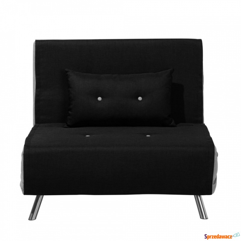 Sofa rozkładana czarna FARRIS - Sofy, fotele, komplety... - Wołomin