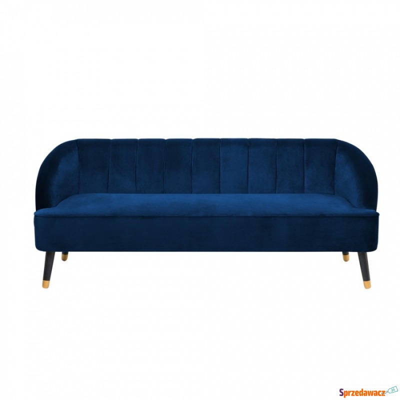Sofa welurowa niebieska ALSVAG - Sofy, fotele, komplety... - Tomaszów Mazowiecki