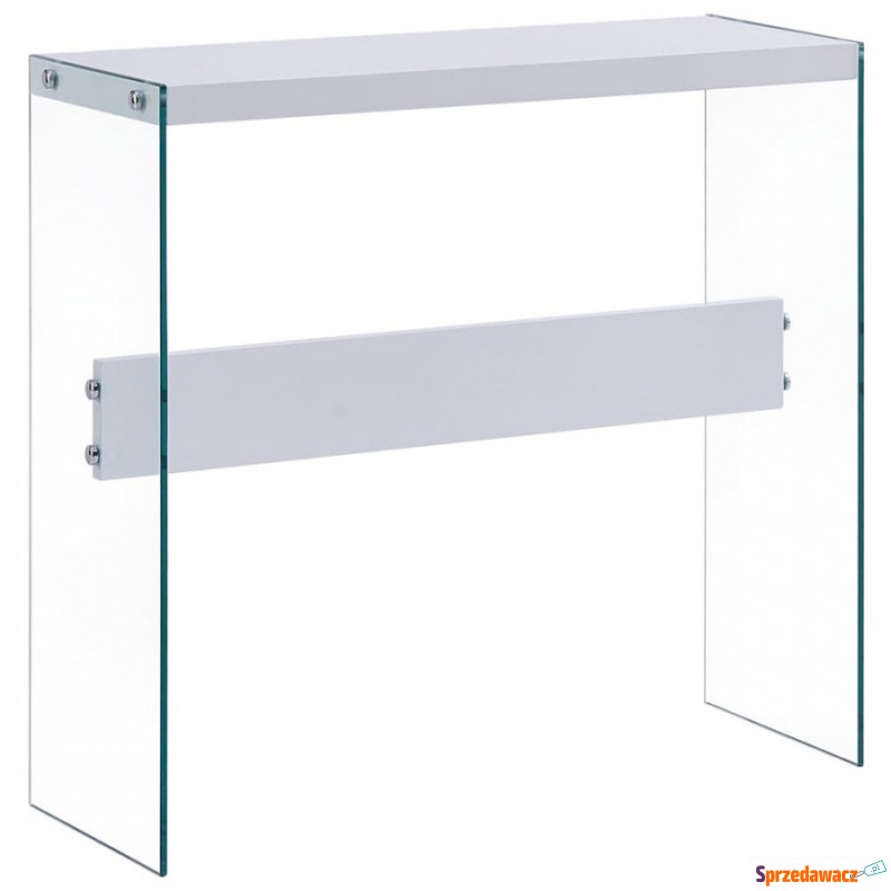 Stolik konsolowy, biały, 82x29x75,5 cm, MDF - Toaletki - Komorniki