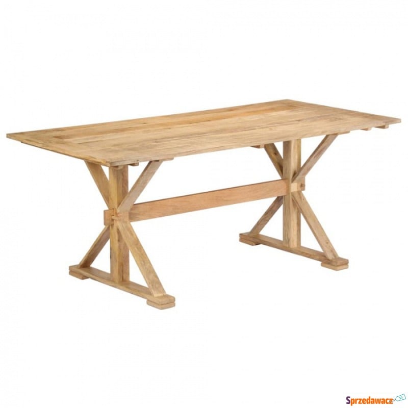 Stół jadalniany, 180 x 90 x 76 cm, lite drewno... - Stoły kuchenne - Zamość
