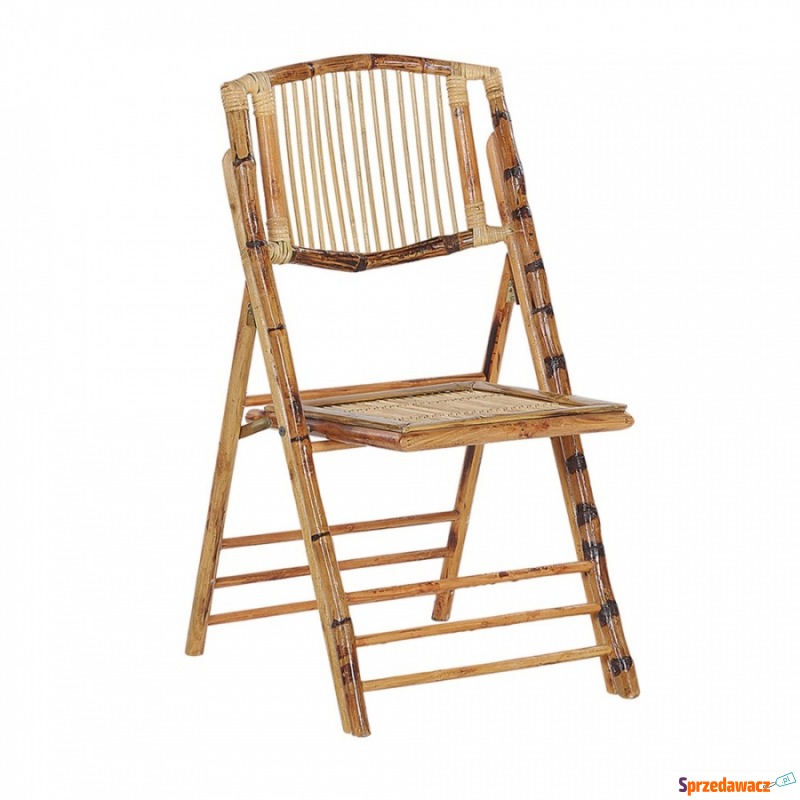 Zestaw 4 krzeseł bambusowy TRENTOR - Krzesła ogrodowe - Dąbrowa Górnicza