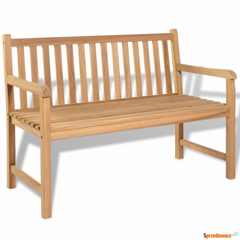 Ławka ogrodowa, 120 cm, drewno tekowe - Krzesła ogrodowe - Radom