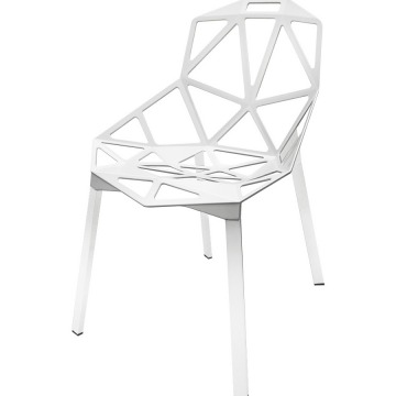 Krzesło Split King Home biało-srebrne