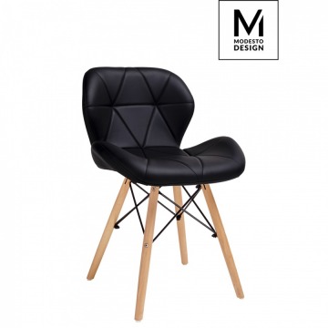 Krzesło Klipp Modesto Design czarne-drewno bukowe