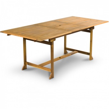 Stół ogrodowy 150-200x90x75cm Fieldmann brązowy