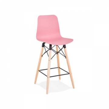 Krzesło barowe Kokoon Design Detroit Mini różowe