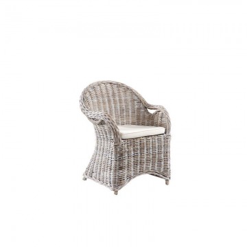 Fotel Athena z poduszką biały 64x56x88cm