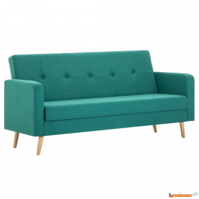 Sofa materiałowa 2 osobowa zielona - Sofy, fotele, komplety... - Warszawa