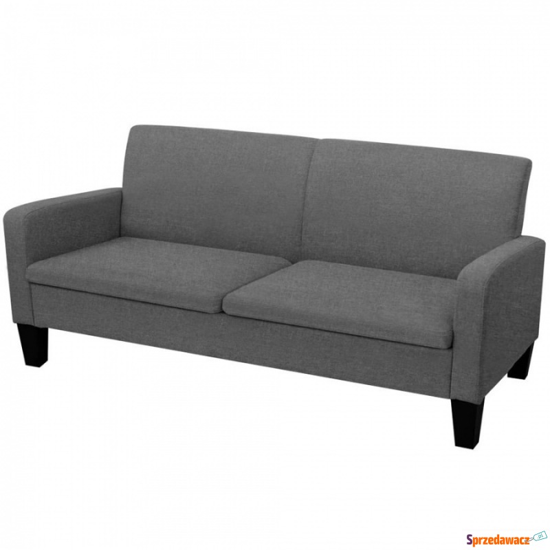 2-osobowa sofa, ciemnoszara, 180x65x76 cm - Sofy, fotele, komplety... - Mysłowice