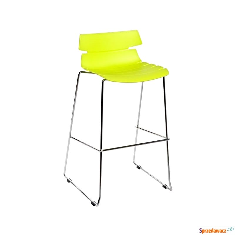 Krzesło barowe Techno, zielone - Taborety, stołki, hokery - Starachowice