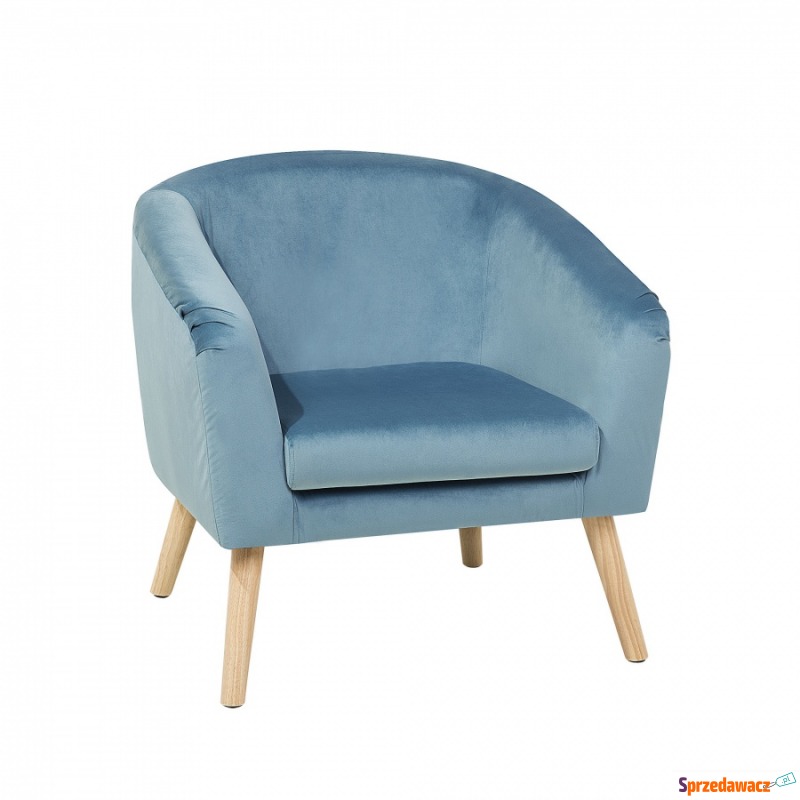 Fotel welwet jasnoniebieski Tormentone BLmeble - Sofy, fotele, komplety... - Runowo