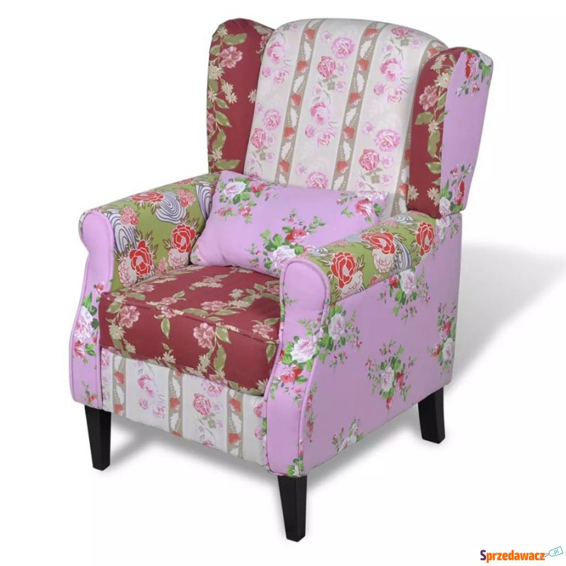 Fotel do salonu patchworkowy materiałowy - Sofy, fotele, komplety... - Mińsk Mazowiecki