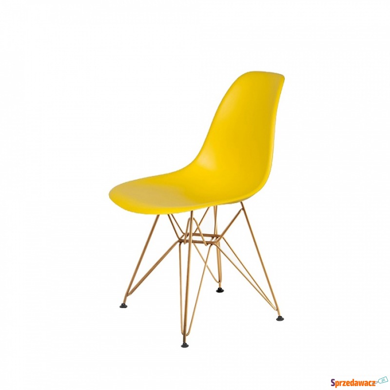 Krzesło DSR Gold King Home słoneczno-żółte - Krzesła do salonu i jadalni - Brzeg