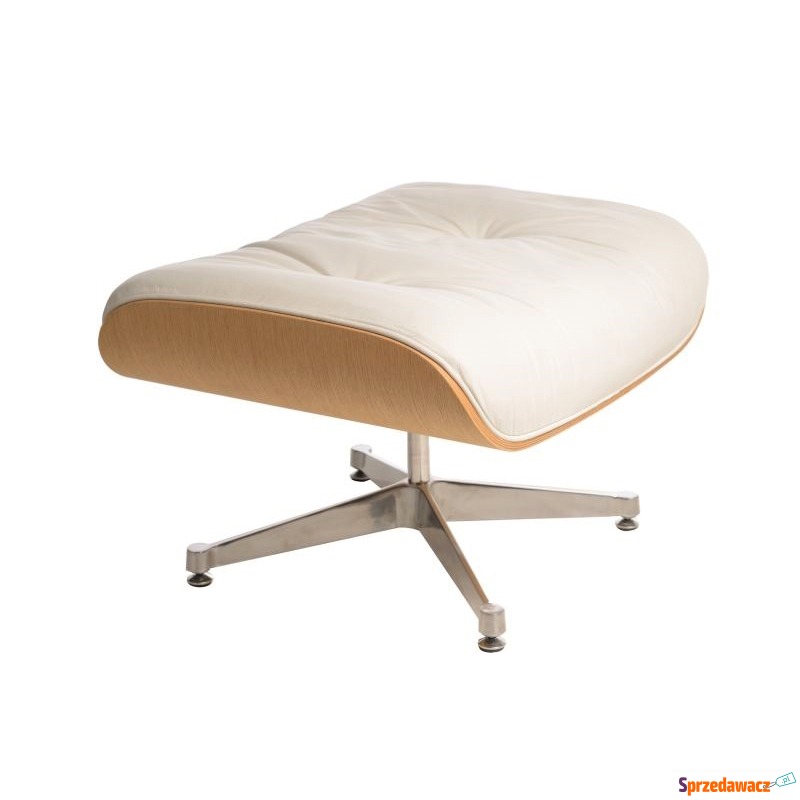 Podnóżek Vip D2 biały/natural/silver base - Sofy, fotele, komplety... - Sanok