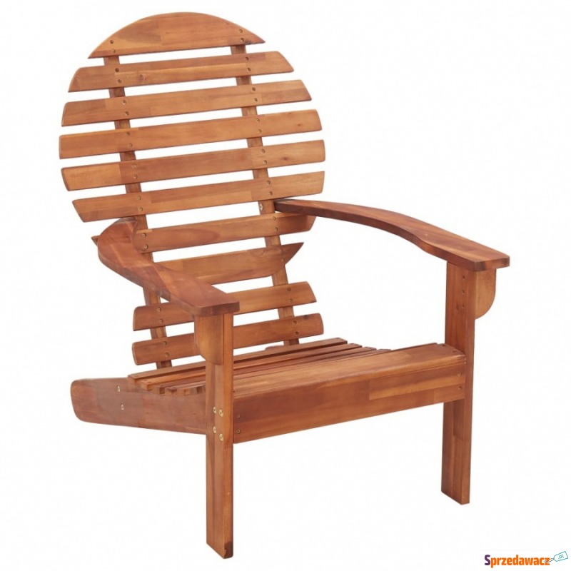 Krzesło ogrodowe Adirondack, lite drewno akacjowe - Krzesła ogrodowe - Lublin