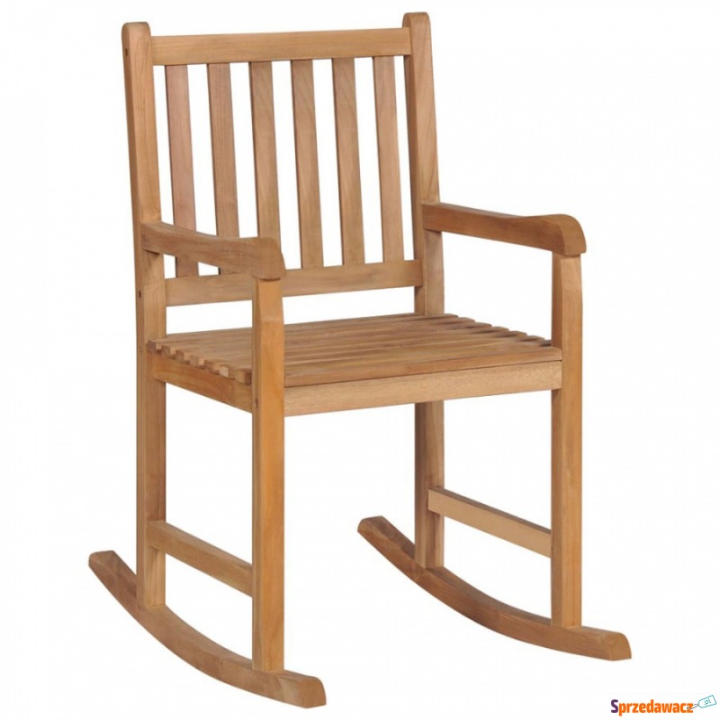 Fotel bujany z litego drewna tekowego, 58x92,5x106... - Krzesła ogrodowe - Nysa