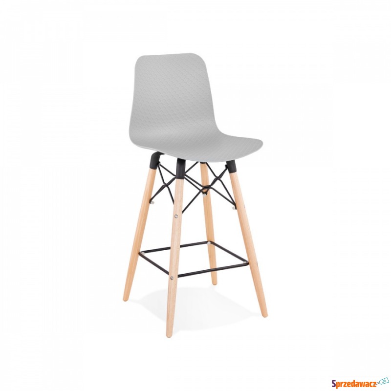 Krzesło barowe Kokoon Design Detroit Mini szare - Taborety, stołki, hokery - Orzesze