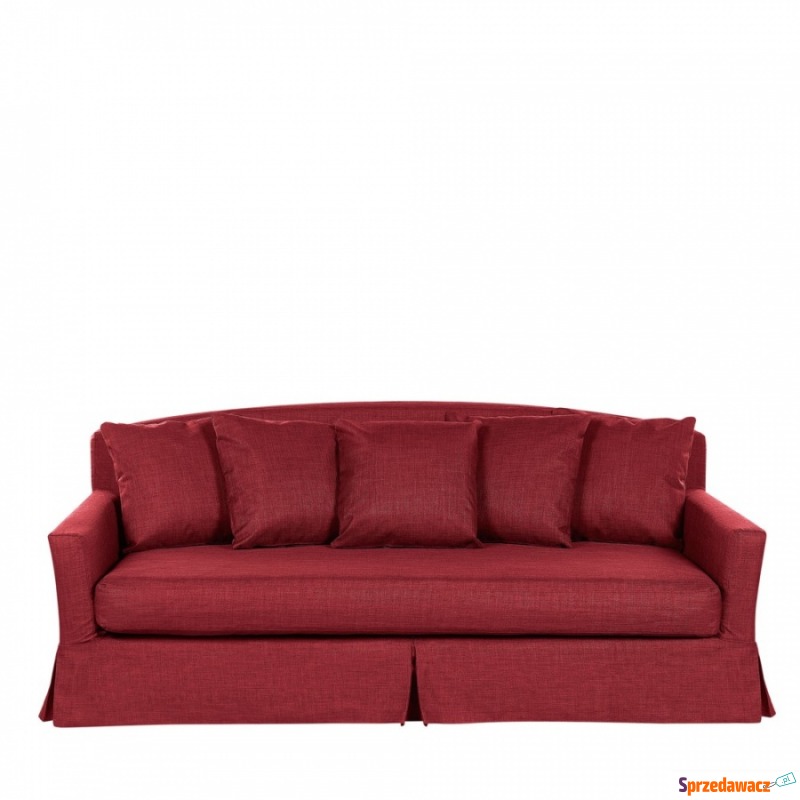 Sofa 3-osobowa czerwona GILJA - Sofy, fotele, komplety... - Kielce