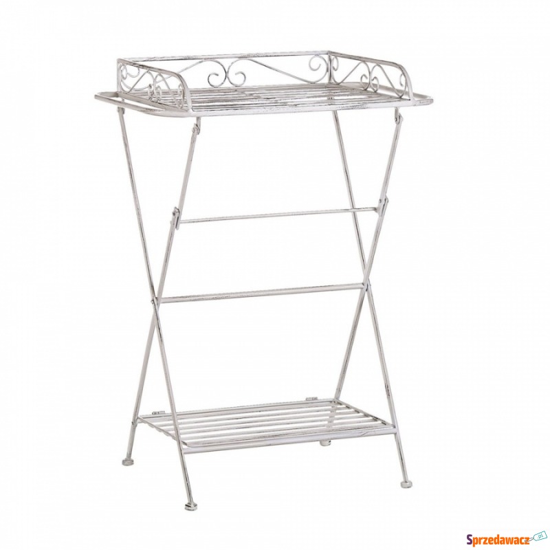 Stolik pomocniczy metalowy biały ANCUD - Stoły, stoliki, ławy - Pruszków
