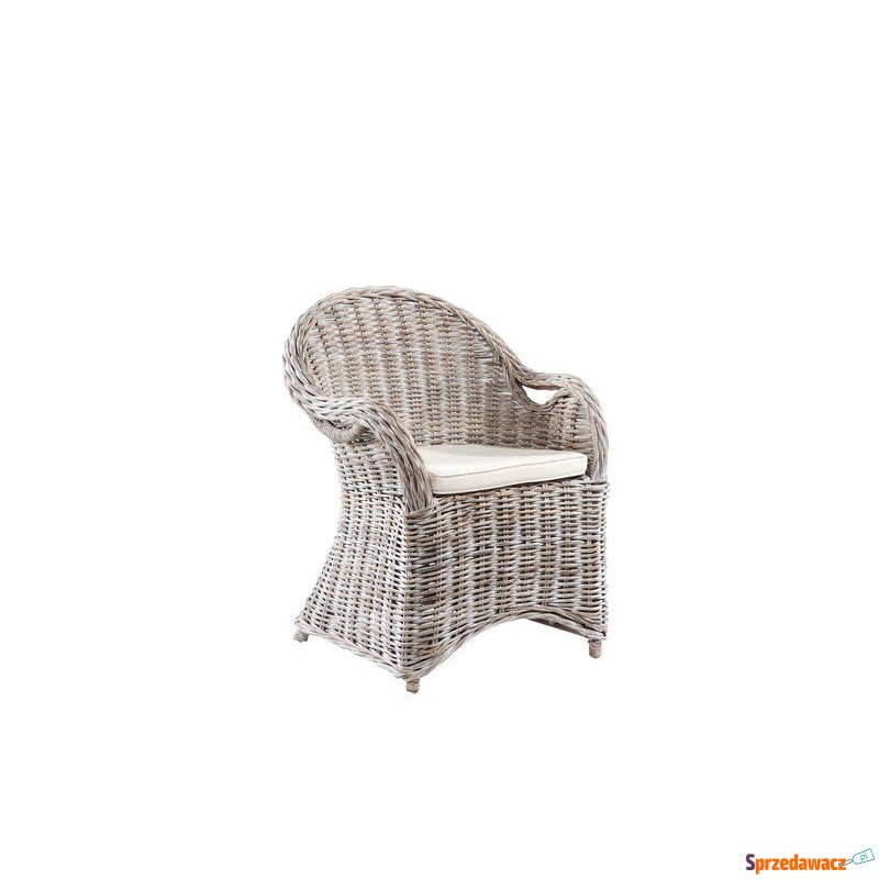 Fotel Athena z poduszką biały 64x56x88cm - Krzesła ogrodowe - Łomża