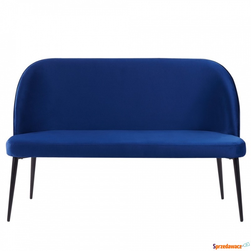 Sofa 2-osobowa welurowa niebieska OSBY - Sofy, fotele, komplety... - Zgierz