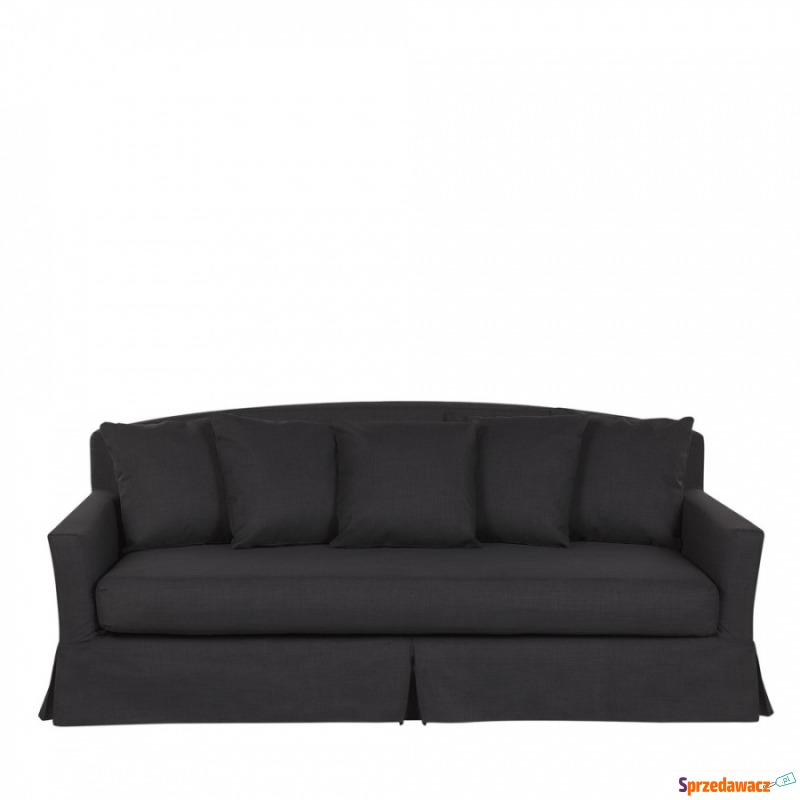 Sofa 3-osobowa czarna GILJA - Sofy, fotele, komplety... - Lębork