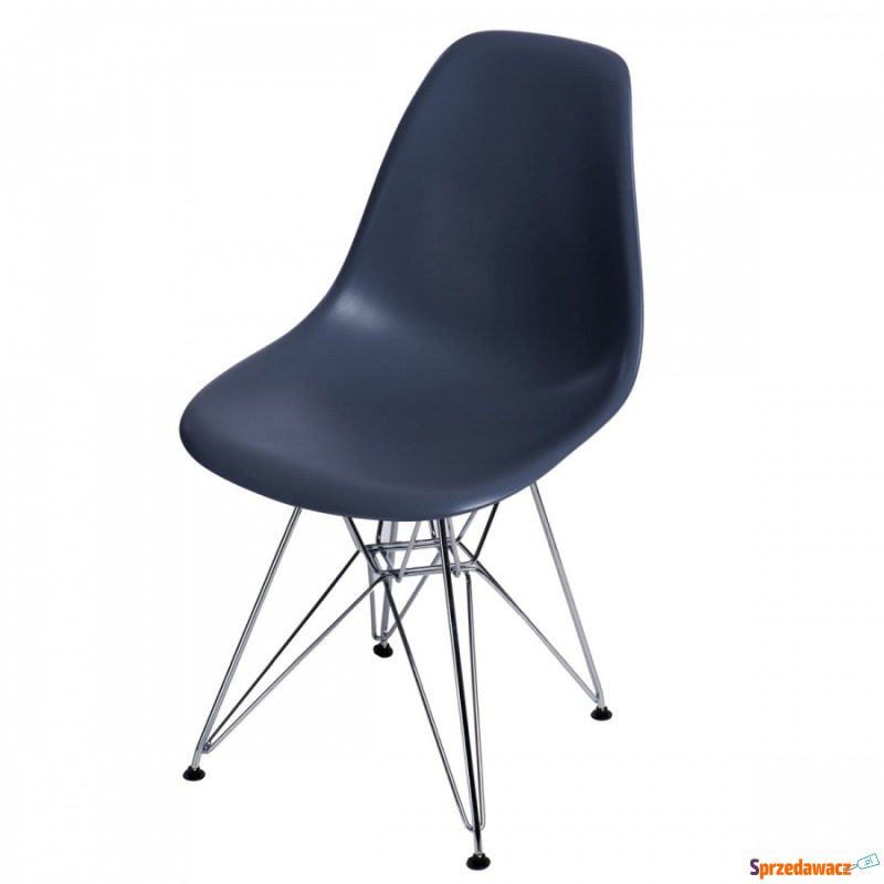Krzesło P016 PP D2.Design ciemnoszare - Krzesła do salonu i jadalni - Tarnów