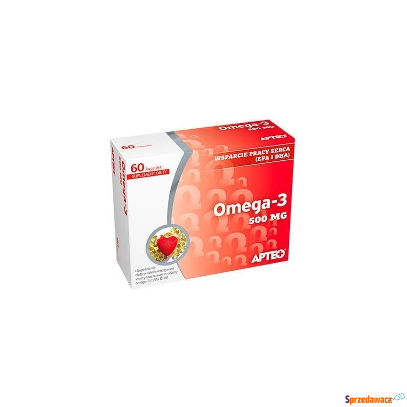 Apteo omega-3 x 60 kapsułek - Witaminy i suplementy - Gostyń