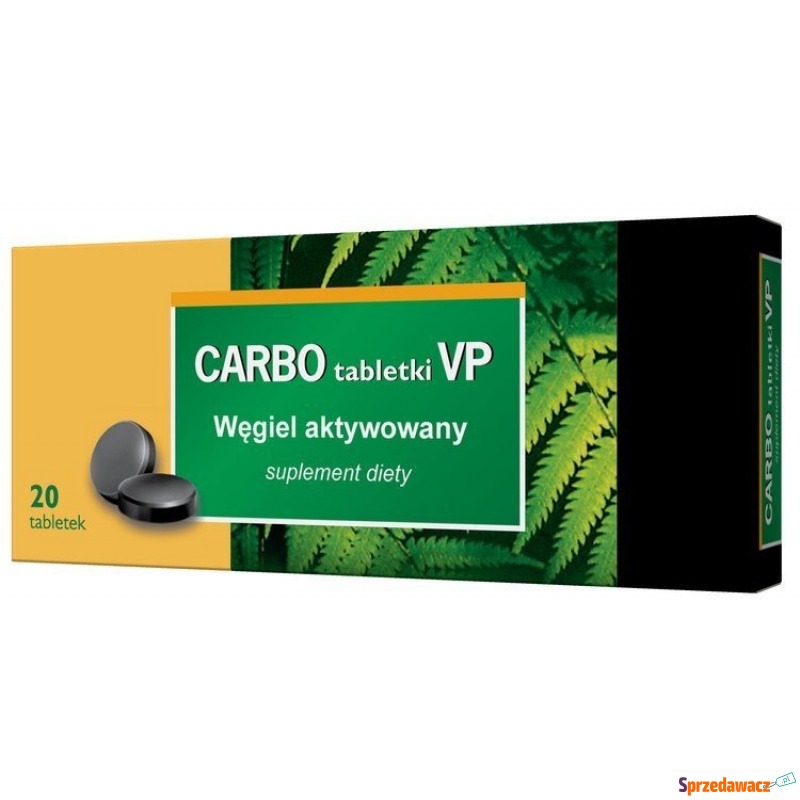 Carbo vp węgiel aktywowany 0,15 x 20 tabletek - Witaminy i suplementy - Mielec