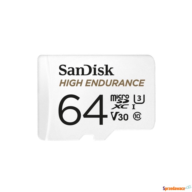 High Endurance microSDXC 64GB V30 z adapterem... - Karty pamięci, czytniki,... - Malbork