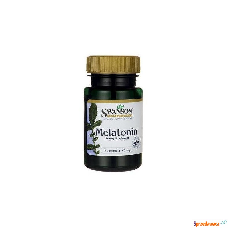 Swanson melatonina 3mg x 60 kapsułek - Witaminy i suplementy - Jawor
