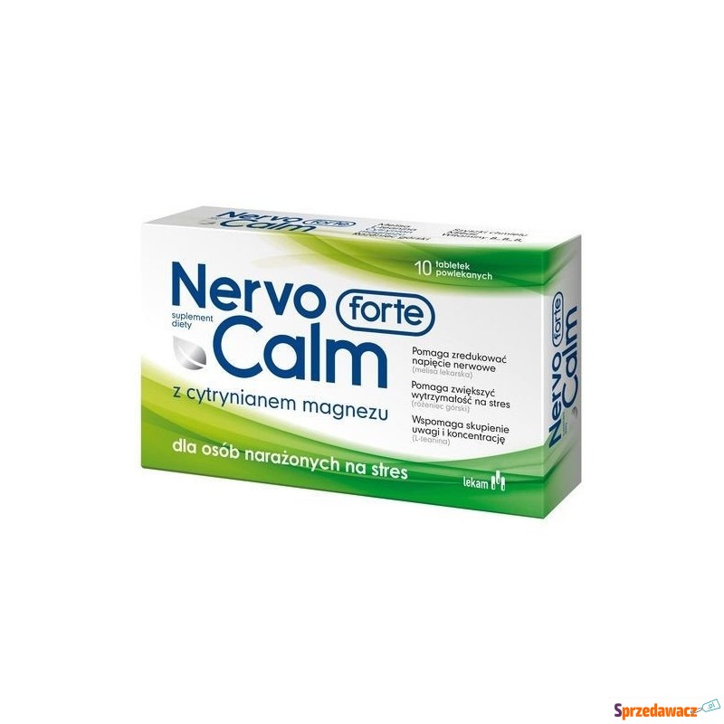 Nervocalm forte x 10 tabletek - Witaminy i suplementy - Elbląg