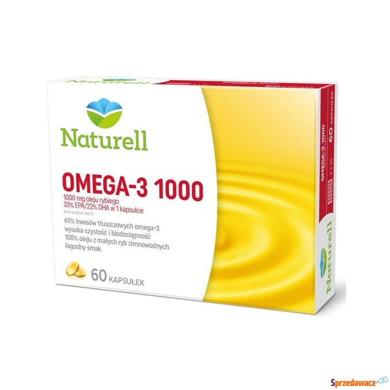 Omega-3 1000mg x 60 kapsułek - Witaminy i suplementy - Knurów