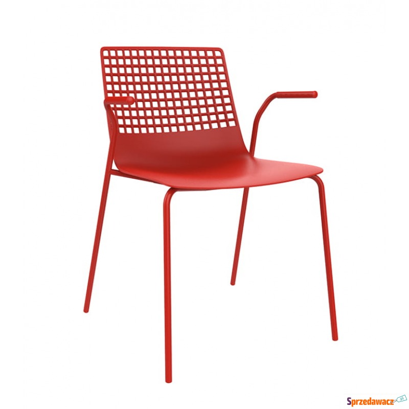 Krzesło Wire Slade Base Rojo - Krzesła kuchenne - Jastrzębie-Zdrój