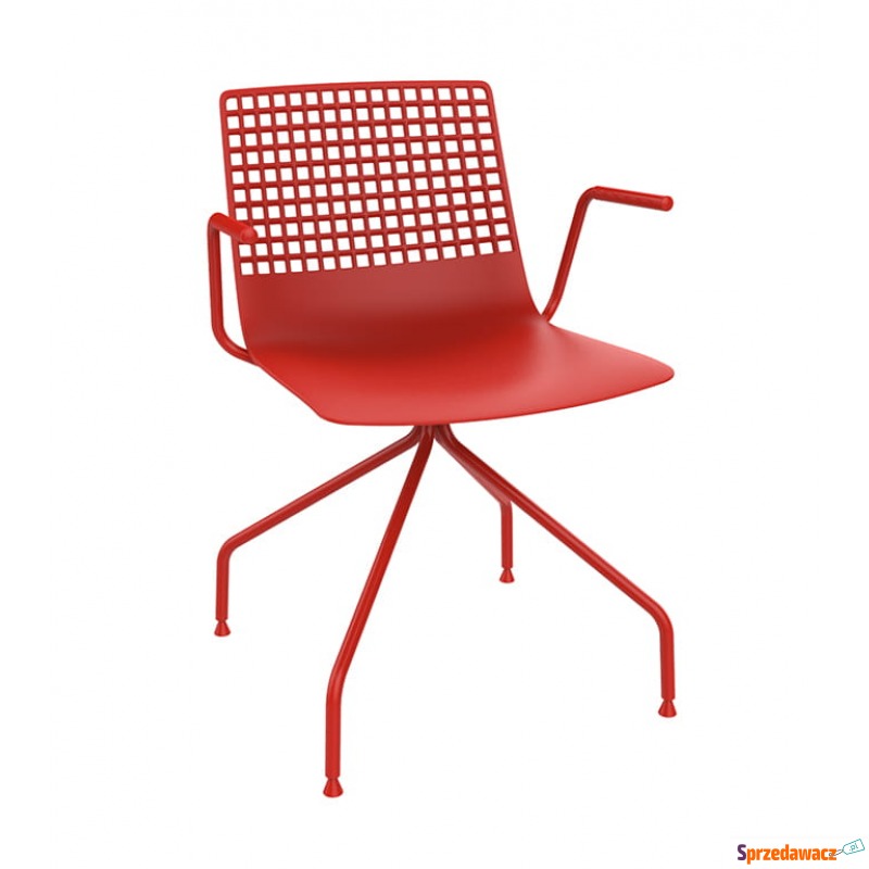 Krzesło Wire Spider Arm Red - Krzesła kuchenne - Mysłowice