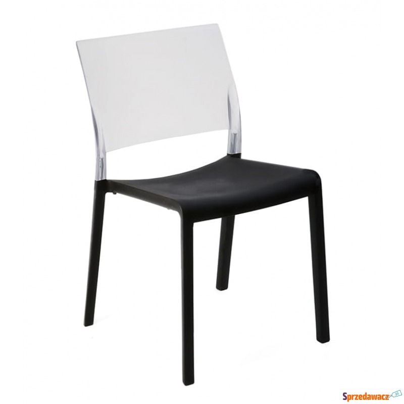 Krzesło Fiona Transparente i Negro - Krzesła kuchenne - Jaworzno