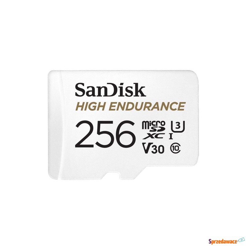 High Endurance microSDXC 256GB V30 z adapterem... - Karty pamięci, czytniki,... - Chełmno