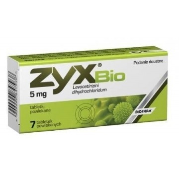 Zyx bio 5mg x 7 tabletek