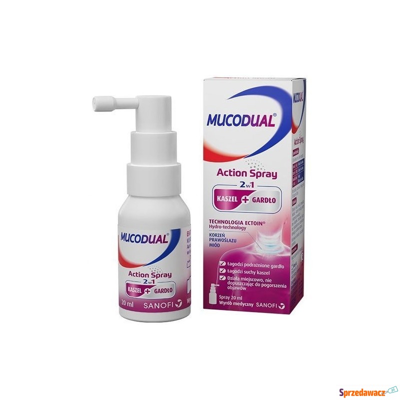 Mucodual action spray 20ml - Leki bez recepty - Zielona Góra