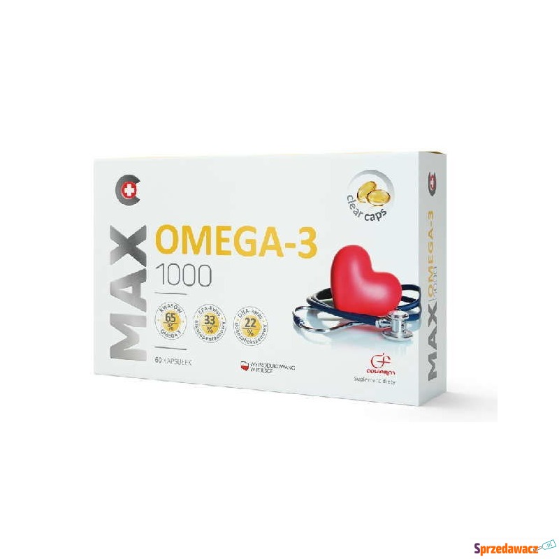 Max omega-3 1000 x 60 kapsułek - Witaminy i suplementy - Żory