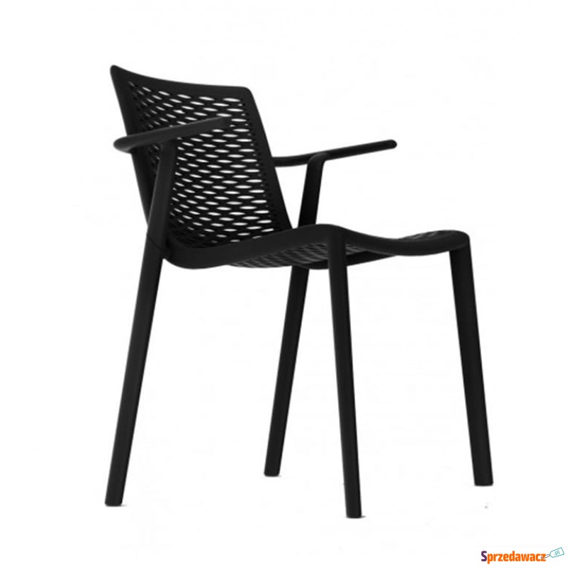 Krzesło Netkat Arm Black Resol - Krzesła kuchenne - Lędziny