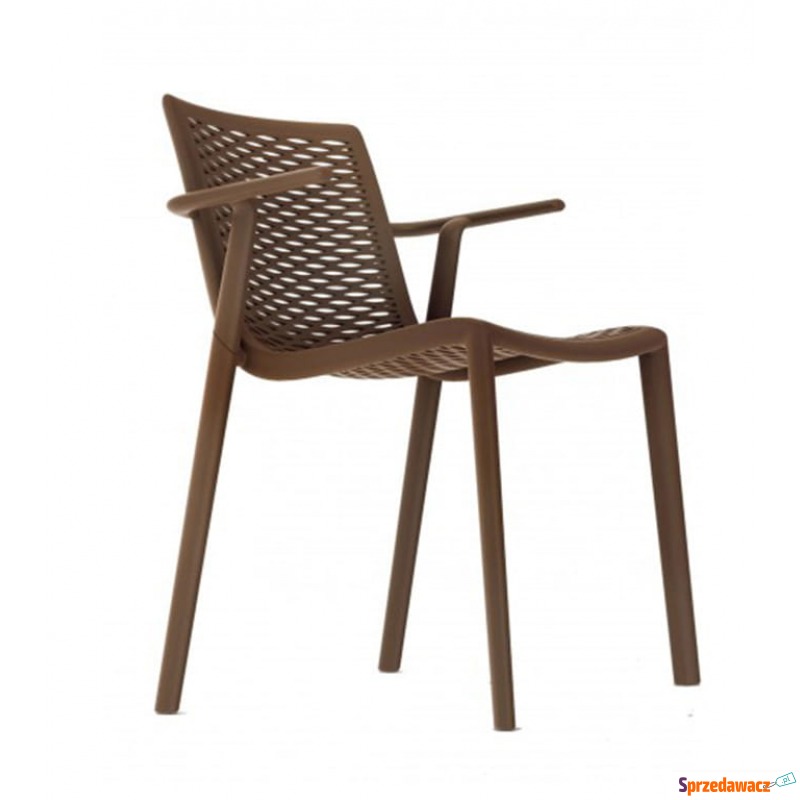 Krzesło Netkat Arm Chocolate Resol - Krzesła kuchenne - Grudziądz
