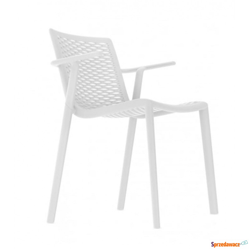 Krzesło Netkat Arm White Resol - Krzesła kuchenne - Drawsko