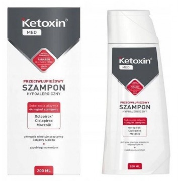 Ketoxin med przeciwłupieżowy szampon hypoalergiczny 200ml